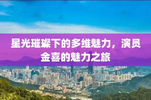 星光璀璨下的多维魅力，演员金喜的魅力之旅