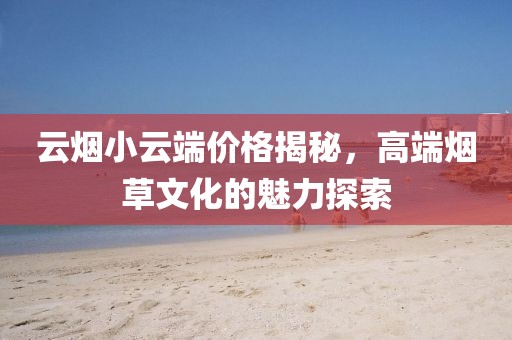 云烟小云端价格揭秘，高端烟草文化的魅力探索