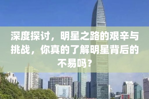 深度探讨，明星之路的艰辛与挑战，你真的了解明星背后的不易吗？