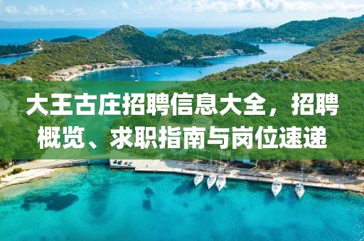 大王古庄招聘信息大全，招聘概览、求职指南与岗位速递