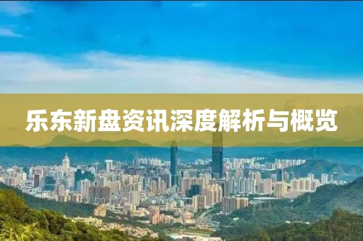 乐东新盘资讯深度解析与概览