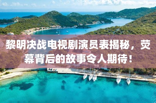 黎明决战电视剧演员表揭秘，荧幕背后的故事令人期待！