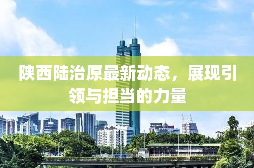 陕西陆治原最新动态，展现引领与担当的力量