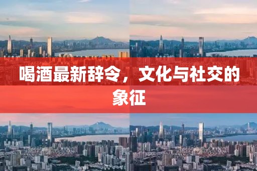 喝酒最新辞令，文化与社交的象征