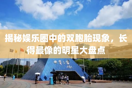 揭秘娱乐圈中的双胞胎现象，长得最像的明星大盘点