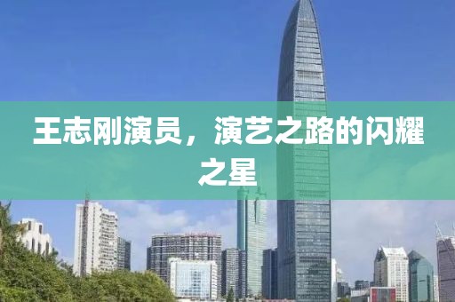 王志刚演员，演艺之路的闪耀之星