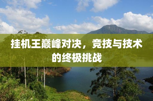 挂机王巅峰对决，竞技与技术的终极挑战