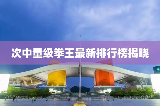 次中量级拳王最新排行榜揭晓