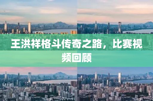王洪祥格斗传奇之路，比赛视频回顾