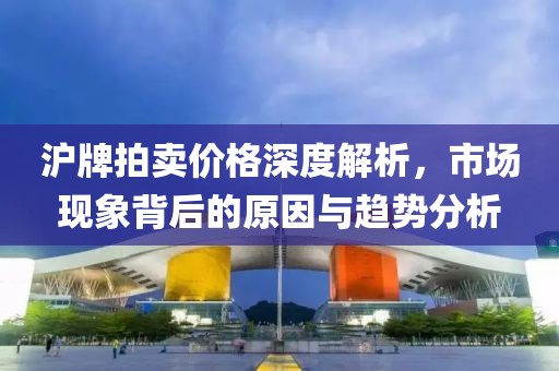 沪牌拍卖价格深度解析，市场现象背后的原因与趋势分析