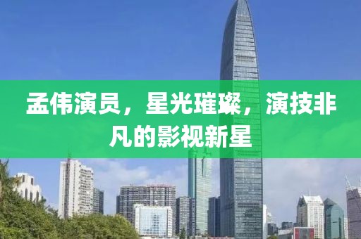 孟伟演员，星光璀璨，演技非凡的影视新星
