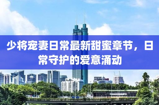 少将宠妻日常最新甜蜜章节，日常守护的爱意涌动
