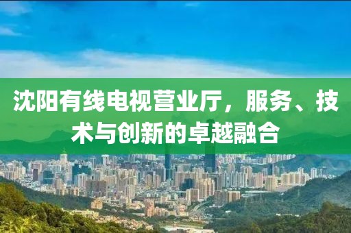 沈阳有线电视营业厅，服务、技术与创新的卓越融合