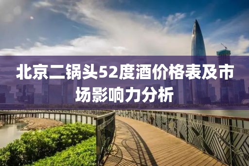 北京二锅头52度酒价格表及市场影响力分析