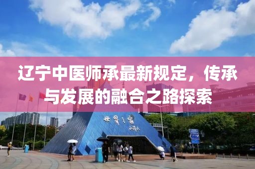 辽宁中医师承最新规定，传承与发展的融合之路探索