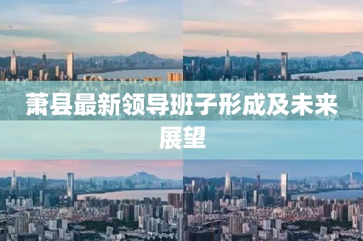 萧县最新领导班子形成及未来展望