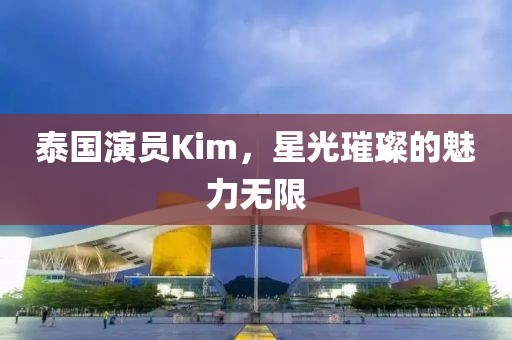泰国演员Kim，星光璀璨的魅力无限