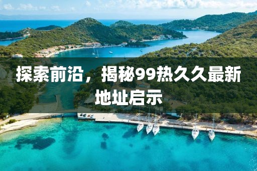 探索前沿，揭秘99热久久最新地址启示