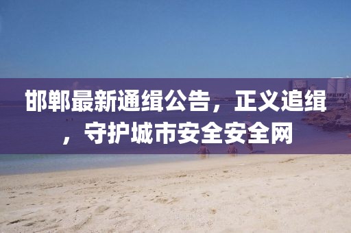 邯郸最新通缉公告，正义追缉，守护城市安全安全网