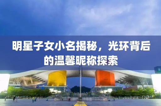 明星子女小名揭秘，光环背后的温馨昵称探索