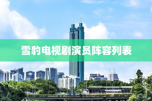 雪豹电视剧演员阵容列表