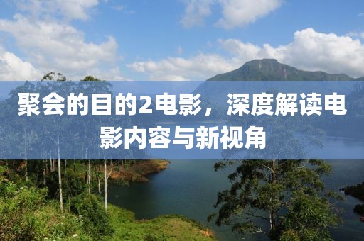 聚会的目的2电影，深度解读电影内容与新视角