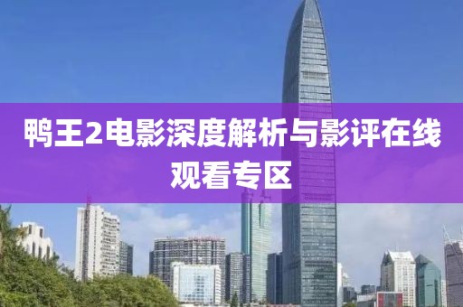 鸭王2电影深度解析与影评在线观看专区