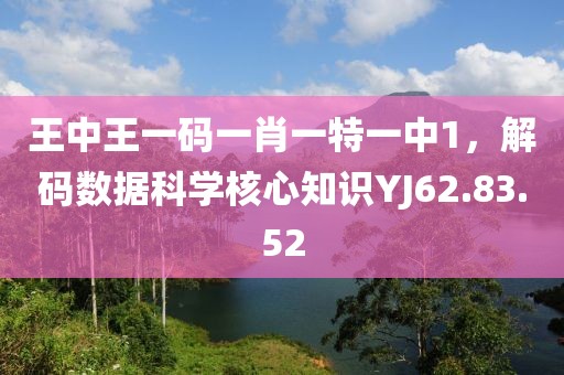 王中王一码一肖一特一中1，解码数据科学核心知识YJ62.83.52