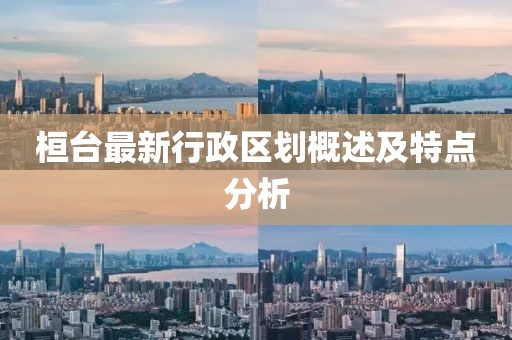 桓台最新行政区划概述及特点分析