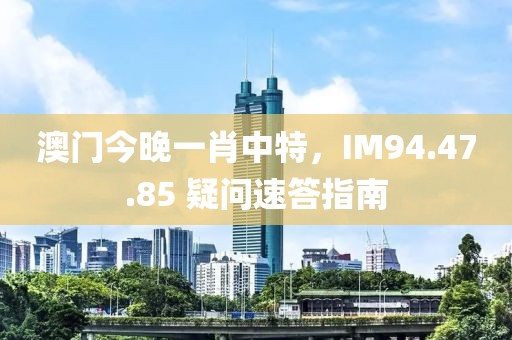 澳门今晚一肖中特，IM94.47.85 疑问速答指南