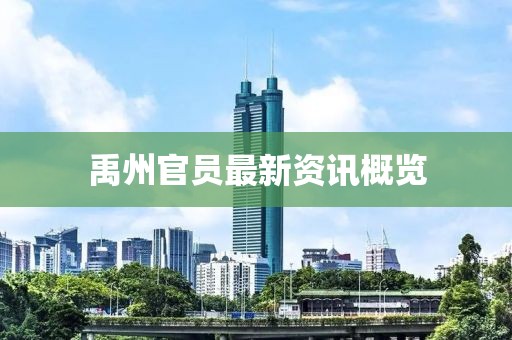 禹州官员最新资讯概览
