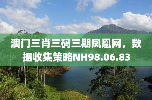 澳门三肖三码三期凤凰网，数据收集策略NH98.06.83