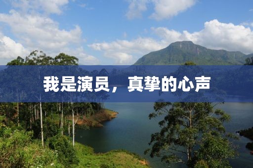 我是演员，真挚的心声