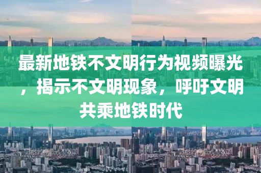 最新地铁不文明行为视频曝光，揭示不文明现象，呼吁文明共乘地铁时代