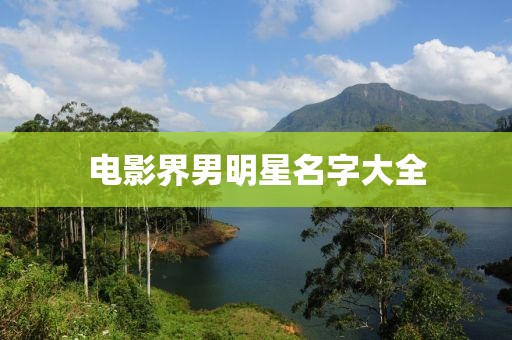 电影界男明星名字大全