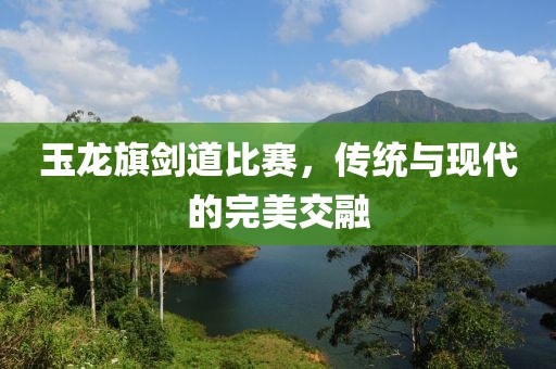 玉龙旗剑道比赛，传统与现代的完美交融