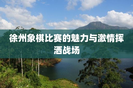 徐州象棋比赛的魅力与激情挥洒战场