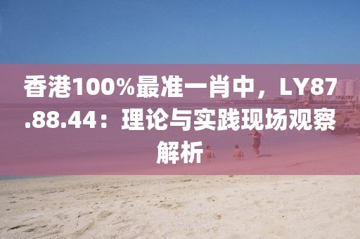 香港100%最准一肖中，LY87.88.44：理论与实践现场观察解析