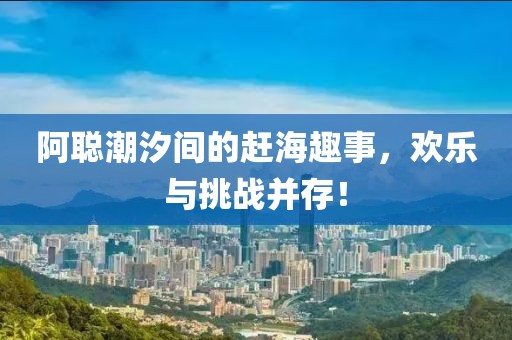 阿聪潮汐间的赶海趣事，欢乐与挑战并存！