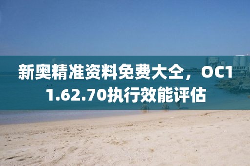 新奥精准资料免费大仝，OC11.62.70执行效能评估