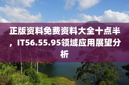 正版资料免费资料大全十点半，IT56.55.95领域应用展望分析