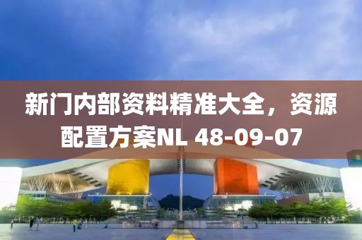 新门内部资料精准大全，资源配置方案NL 48-09-07