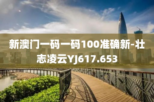 新澳门一码一码100准确新-壮志凌云YJ617.653