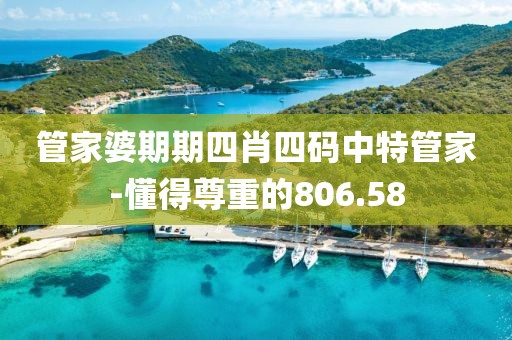 管家婆期期四肖四码中特管家-懂得尊重的806.58