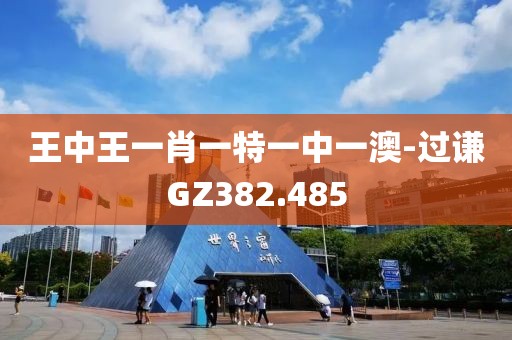 王中王一肖一特一中一澳-过谦GZ382.485