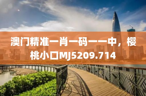 澳门精准一肖一码一一中，樱桃小口MJ5209.714