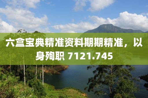 六盒宝典精准资料期期精准，以身殉职 7121.745