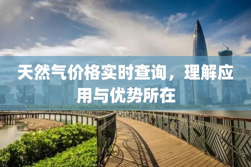 天然气价格实时查询，理解应用与优势所在