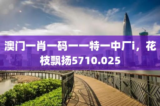 澳门一肖一码一一特一中厂i，花枝飘扬5710.025