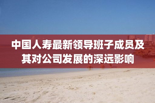 中国人寿最新领导班子成员及其对公司发展的深远影响